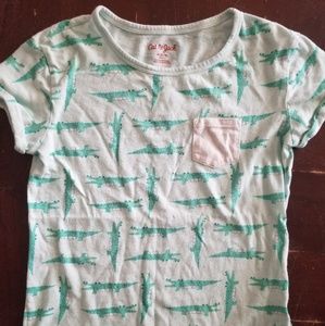 Girl's Cat & Jack hi-lo pocket t-shirt